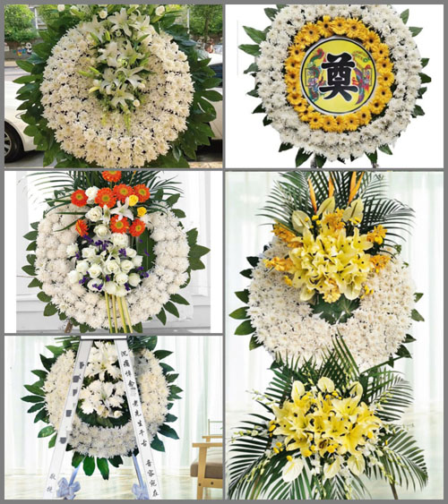 安徽芜湖市无为县开城镇六峰村花圈速递